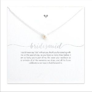 Bridesmaid Necklace Pearl Bridesmaid Gift